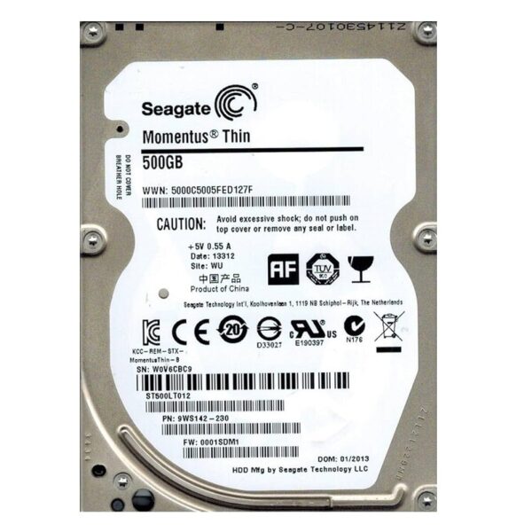 هارددیسک اینترنال نوت بوکی ظرفیت 500 گیگابایت