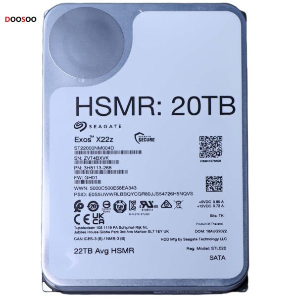 هارد اینترنال سیگیت سری Exos X22 مدل Seagate ST22000NM004D ظرفیت 20 ترابایت