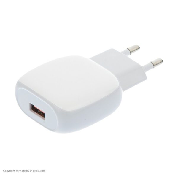 شارژر دیواری فست شارژ الدینو LDNIO A1306Q 18W توان 18 وات همراه کابل