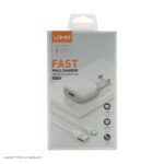 شارژر دیواری فست شارژ الدینو LDNIO A1306Q 18W توان 18 وات همراه کابل - Image 2