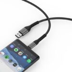 کابل شارژ و دیتا LENTION USB-A سریNON-SLIP مدل ACT-27W - Image 3