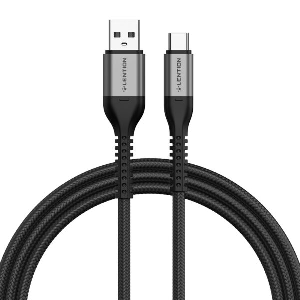 کابل شارژ و دیتا LENTION USB-A سریNON-SLIP مدل ACT-27W