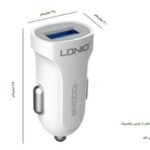 شارژر فندکی همراه کابل تایپ سی الدینو مدلDL-C17