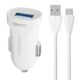 eng pl Car charger LDNIO DL C17 1x USB 12W Micro USB cable white 101790 1
