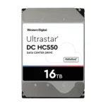 هارد دیسک اینترنال وسترن دیجیتال 16 ترابایت مدل HC550 Ultra Star (استوک)