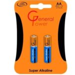 باتری قلمی سوپرآلکالاین GENERAL POWER (بسته دو عددی)