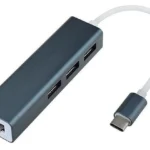 هاب تبدیل TYPE C به LAN و 3 پورت USB رویال