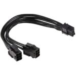 کابل تبدیل 1 به 2 کارت گرافیک PCIE به دو 6 پین