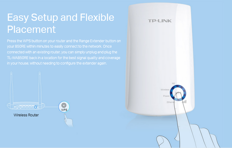 توسعه دهنده شبکه بی‌سیم 300Mbps تی پی لینک مدل TL-WA850RE