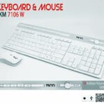 کیبورد و ماوس بی سیم تسکو مدل TKM 7106W با حروف فارسی - سفید