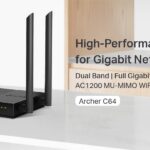 روتر بی سیم و دوباند AC1200 تی پی لینک مدل Archer C64