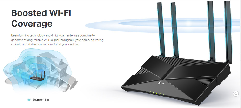 روتر بی سیم و دوباند AX1500 تی پی لینک مدل Archer AX10