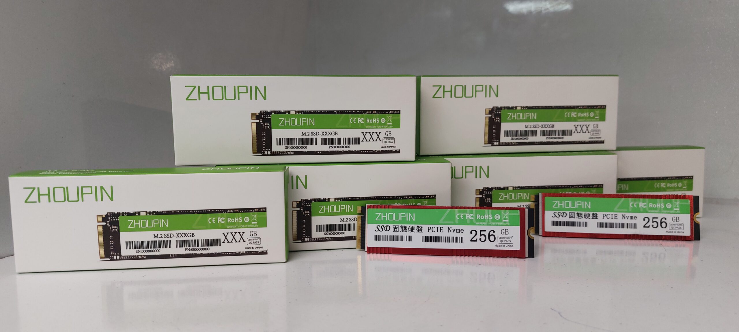 ZHOUPIN حافظه اس اس دی اینترنال ژوپین ZHOUPIN M.2 2280 NVMe ظرفیت 256 گیگابایت - تصویر 1