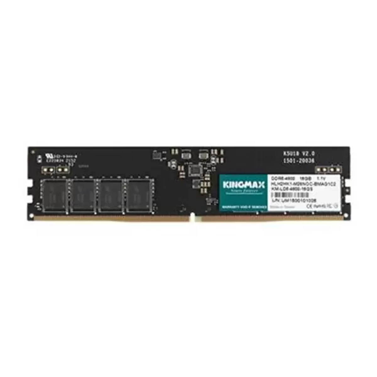 color_image_TLP-521891_1a1a1a_e656a00b-c237-43aa-a46d-6e40061dfd41 رم کامپیوتر DDR5 تک کاناله 4800 مگاهرتز کینگ مکس KINGMAX ظرفیت 16 گیگابایت - تصویر 1